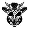 Cow sunglasses
