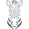 Zebra Silhouette Linienkunst