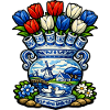 Delft Vase Tulips and Windmill