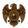 Golden Eagle Round Shield