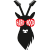 Rocker-Hirsch mit Gitarrengeweih - schwarz