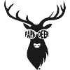 Deer head with sunglasses - black