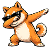 Dabbing Shiba Inu