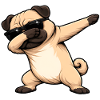 Dabbing Pug
