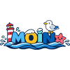MOIN Möwe Leuchtturm Maritim Bunt