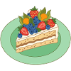 Fruity cake splendour