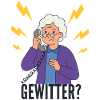 Gewitter-Alarm: Omi am Telefon