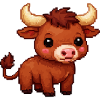 Pixel Bull Cuddly Bull