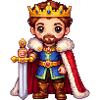 Royal Pixel Warrior