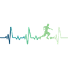 football heartbeat footballer