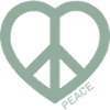 Peace Heart Peace Symbol Green