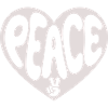 Peace Heart Peace Graphic