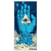 All-seeing hand over city