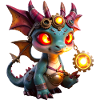 Dragon Steampunk Illuminé