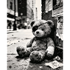 Urban Noir Teddy Bear in Ruin