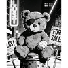 Neon Noir Bear with Eye Patch