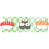Sushi : Wagara aquarelle