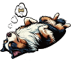 Hundemüde Australian Shepherd Aussie Aussiehalter