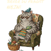 Lustiger Spruch Katze Häkelt