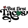Striped Handdrawn Hearts on Black