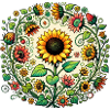 Sunflower Circular Mandala