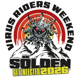 Virus Riders Weekend 2026 white shirt