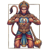 Hanuman Brust der Götter