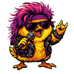 Rock Chick Retro Singer