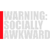 Advarsel: Socialt akavet, sjov, social, klodset,