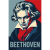 Beethoven Pop-Art-Porträt