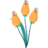 Tulip Trio Illustration