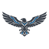 Geometric Eagle Blue