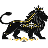 Royal Lion with Gold Ornament