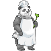 Panda Koch Pfannenwender Kochen
