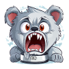 Angry Cartoon Bear
