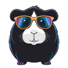 Cochon d'Inde Cool Lunettes