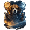 Moon Beagle Night Magic Beagle