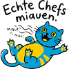 Fröhliche blaue Katze Miauen