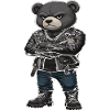 Rocker Bear Leather Jacket Biker