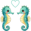 Two Seahorse Pair