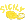 Sicily Lemons Illustration - Sicily