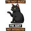 Attitude de chat pas intéressé