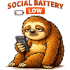 Sloth Social Battery Low
