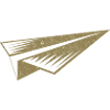 Paper airplane silhouette grunge style