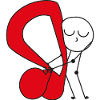 Cuddle Red Music Note