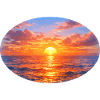 Sunset on Sea Print