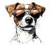 Sunglasses Dog Cartoon