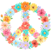 Floral Peace Sign
