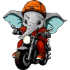 Motorcycle Elephants