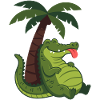 Coconut Tree Alligator Joy
